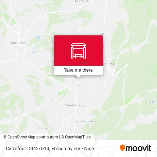 Carrefour D942/D14 map