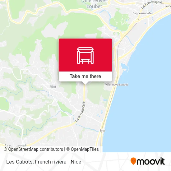 Les Cabots map