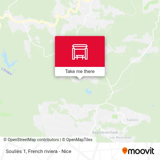 Souliès 1 map