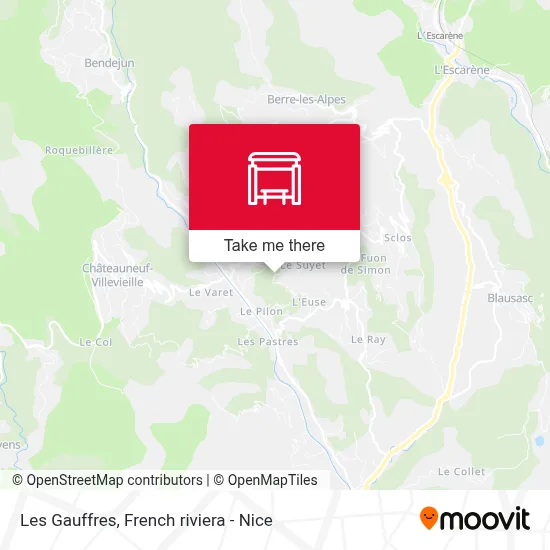 Les Gauffres map
