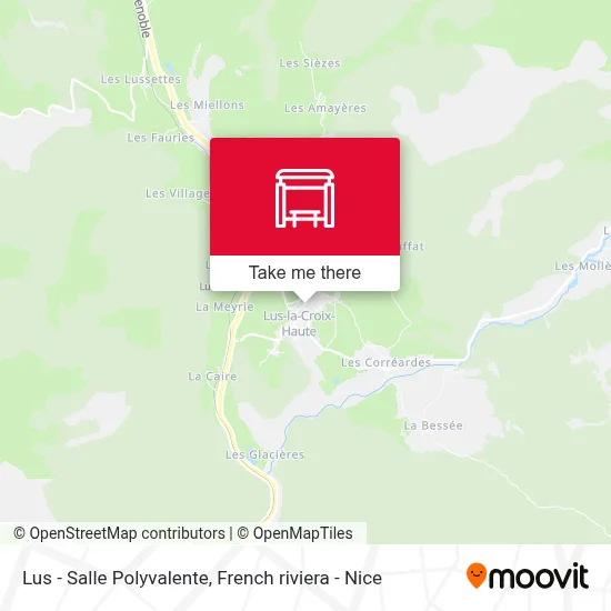 Lus - Salle Polyvalente map
