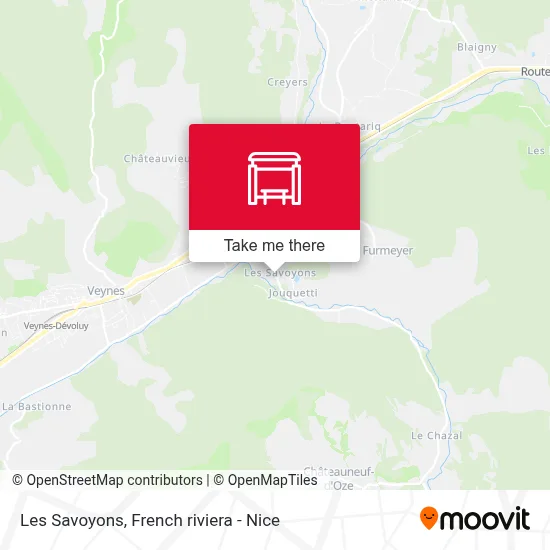 Les Savoyons map