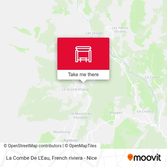 La Combe De L'Eau map