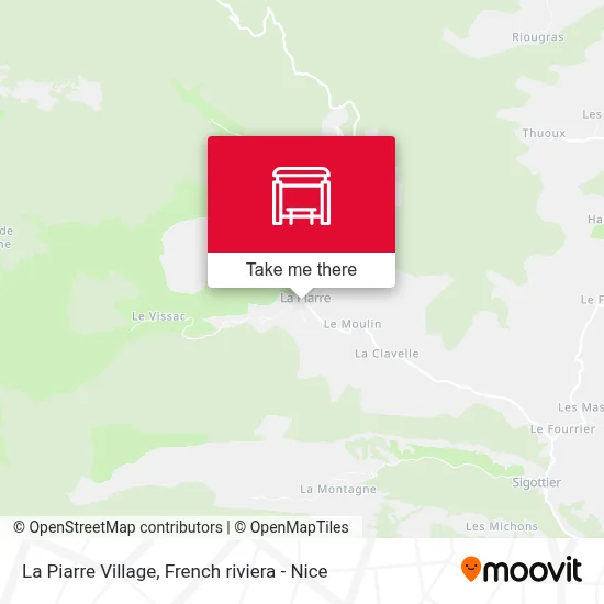 La Piarre Village map