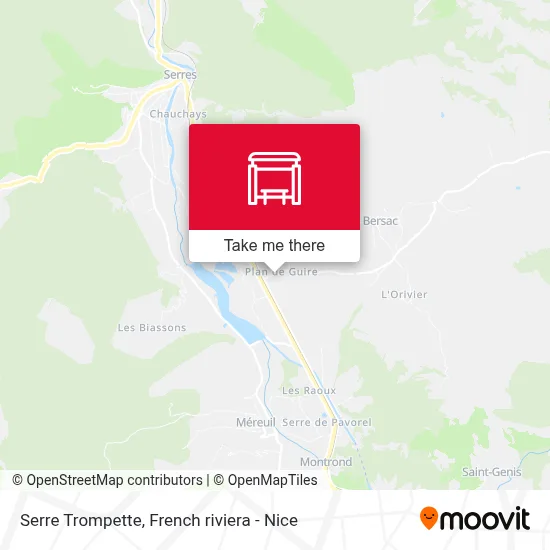 Serre Trompette map