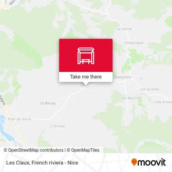 Les Claux map
