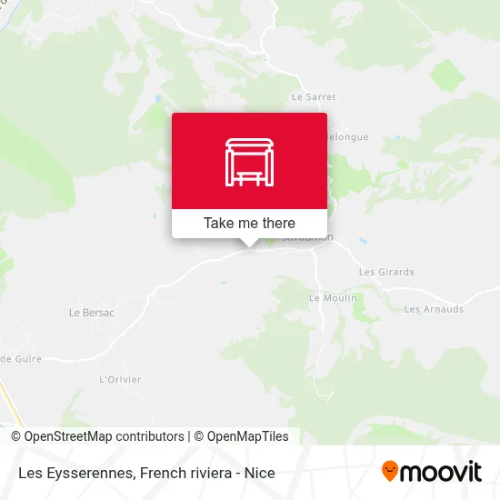 Les Eysserennes map