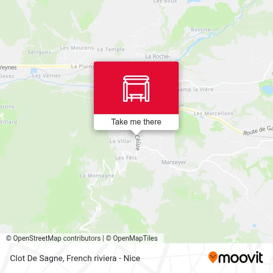 Clot De Sagne map