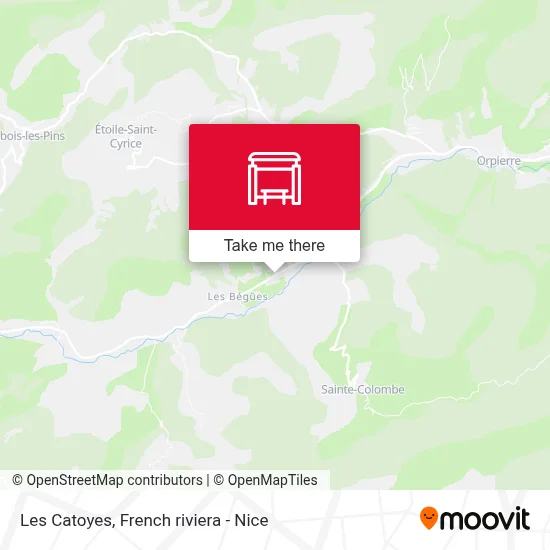 Les Catoyes map
