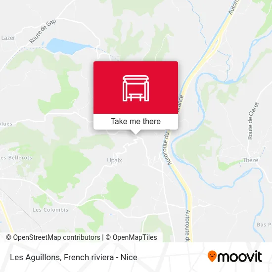 Les Aguillons map