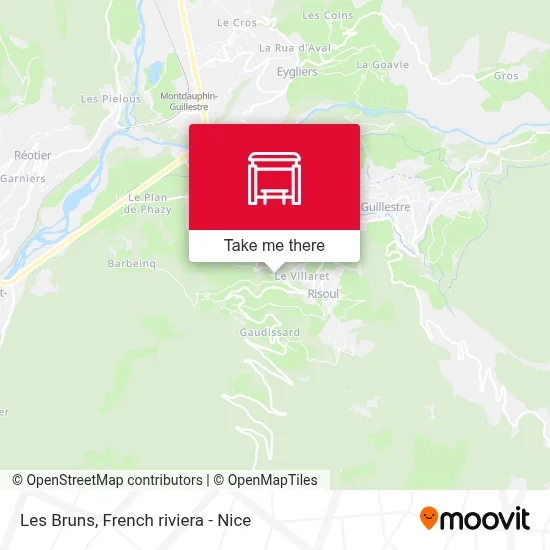 Les Bruns map