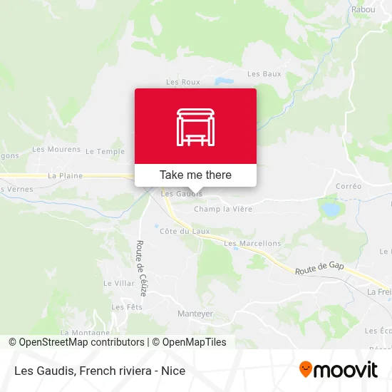 Les Gaudis map