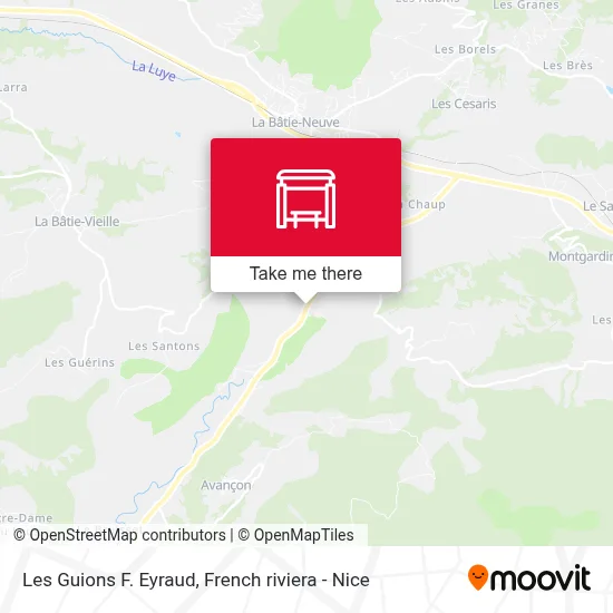 Les Guions F. Eyraud map