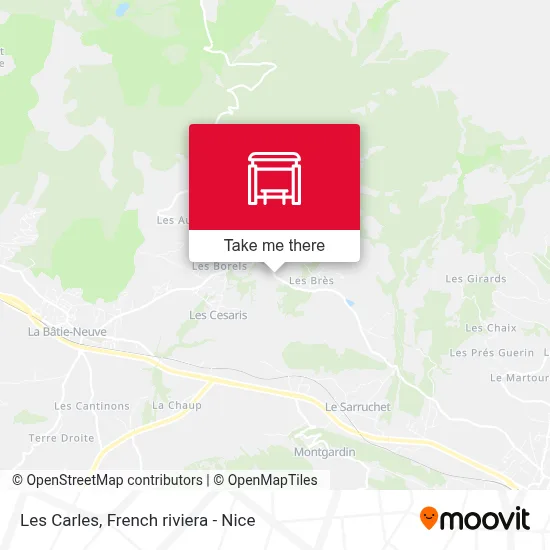 Les Carles map
