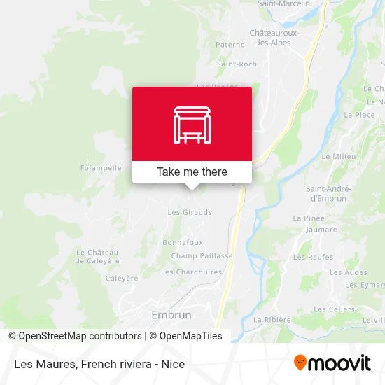 Les Maures map