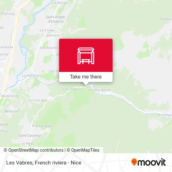 Les Vabres map