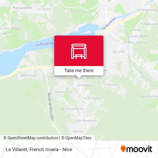 Le Villaret map