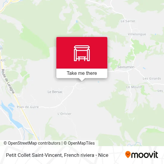 Petit Collet Saint-Vincent map
