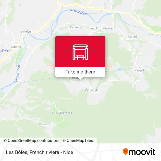 Les Bôles map