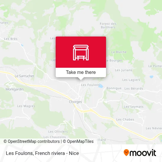 Les Foulons map