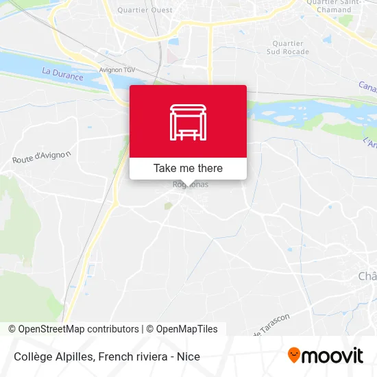 Collège Alpilles map