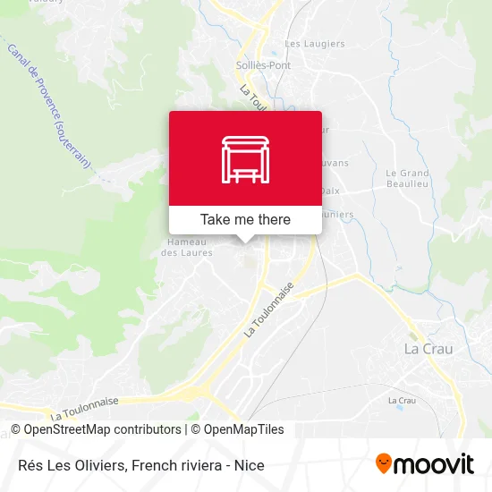 Rés Les Oliviers map
