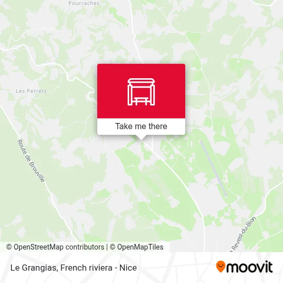 Le Grangias map