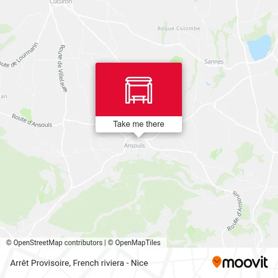 Arrêt Provisoire map