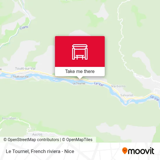 Le Tournel map