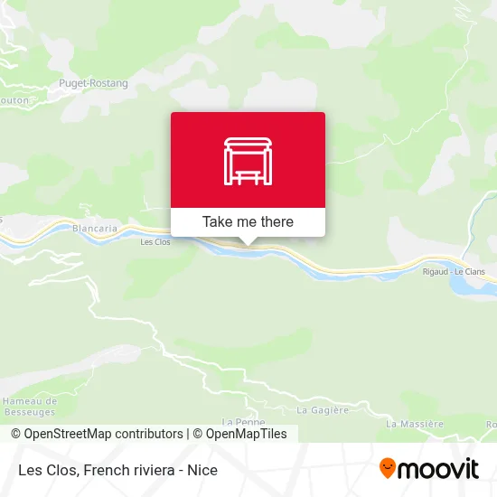 Les Clos map