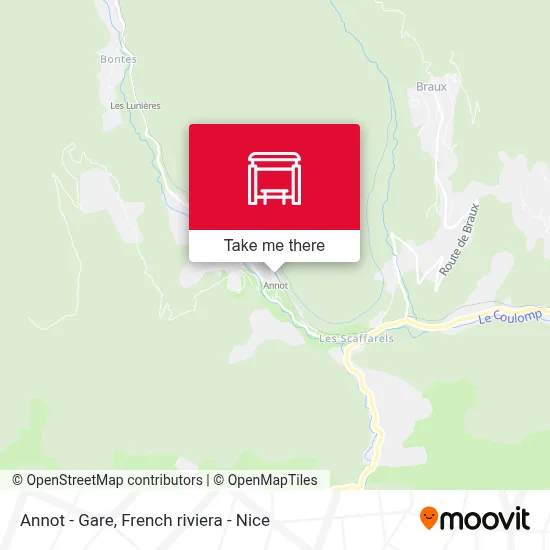 Annot - Gare map
