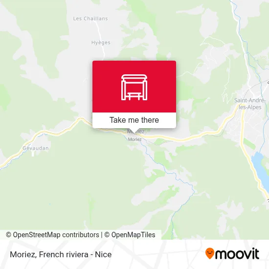 Moriez map