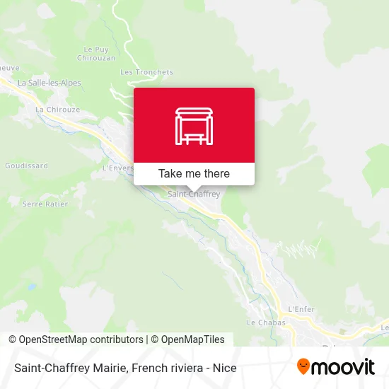 Saint-Chaffrey Mairie map