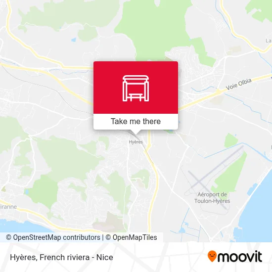 Hyères map