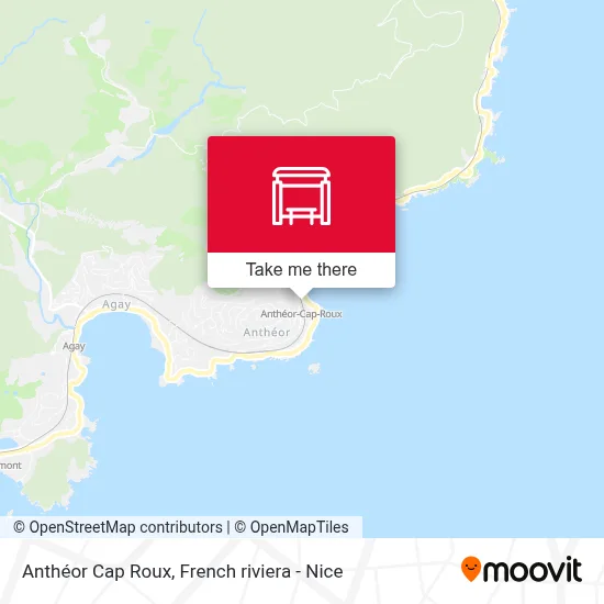 Anthéor Cap Roux map