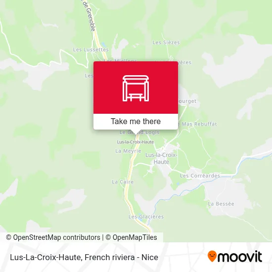 Lus-La-Croix-Haute map