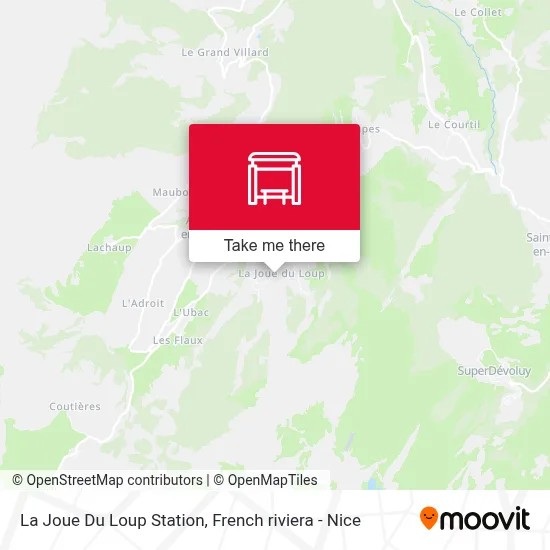 La Joue Du Loup Station map