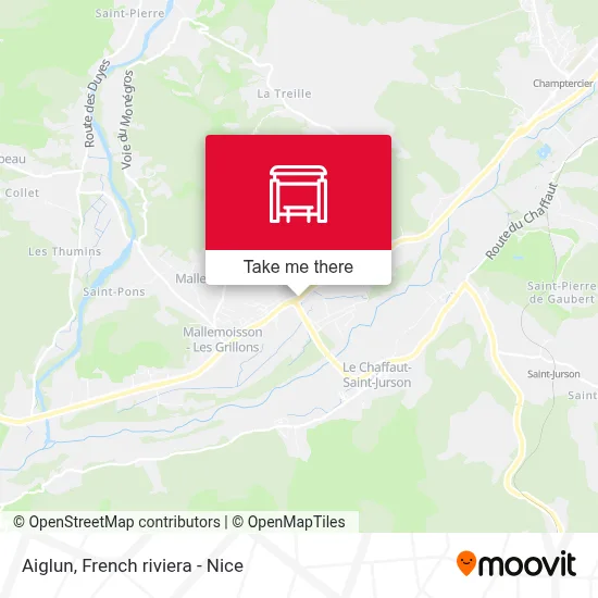 Aiglun map
