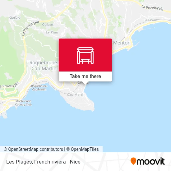 Les Plages map