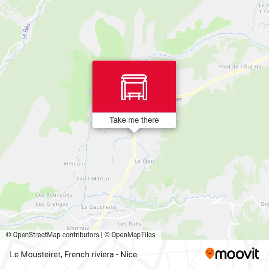 Le Mousteiret map