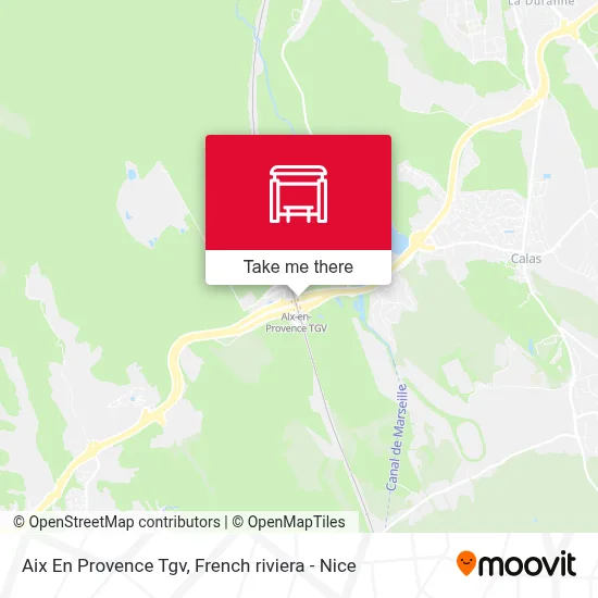 Aix En Provence Tgv map