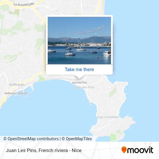 Juan Les Pins map