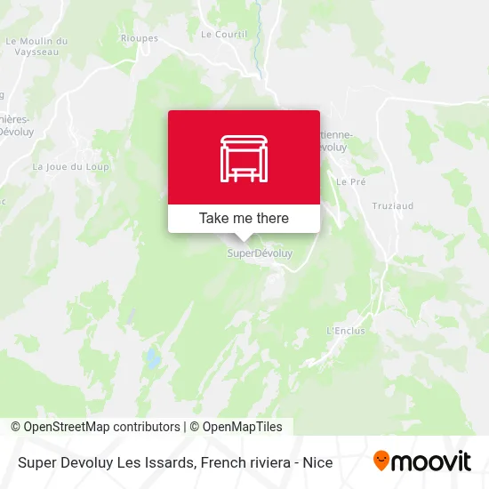 Mapa Super Devoluy Les Issards