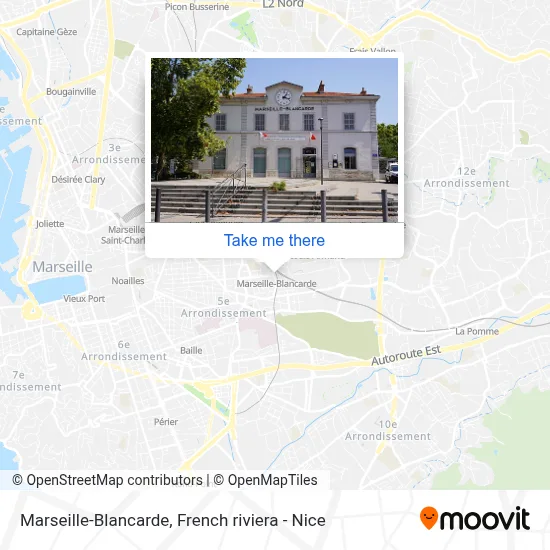Marseille-Blancarde map