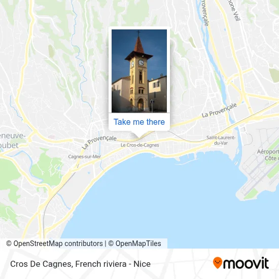 Cros De Cagnes map