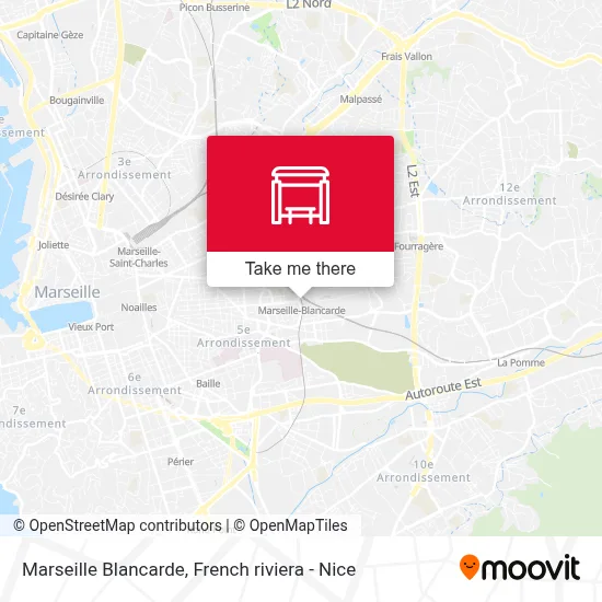 Marseille Blancarde map