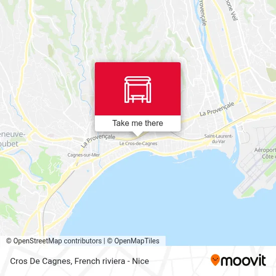 Cros De Cagnes map