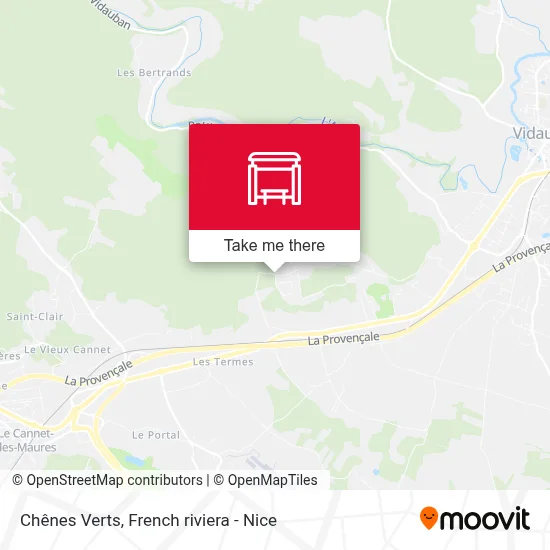 Chênes Verts map