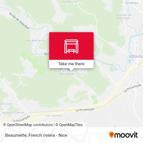 Beaumette map