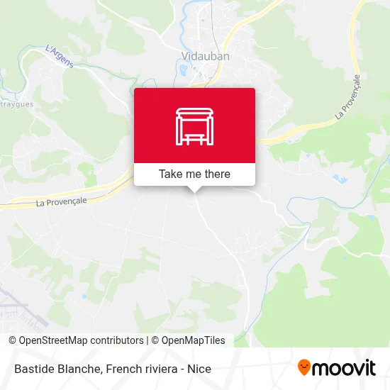 Mapa Bastide Blanche